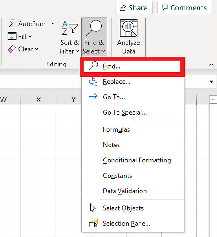 Cách tìm kiếm dữ liệu trên Excel nhanh chóng