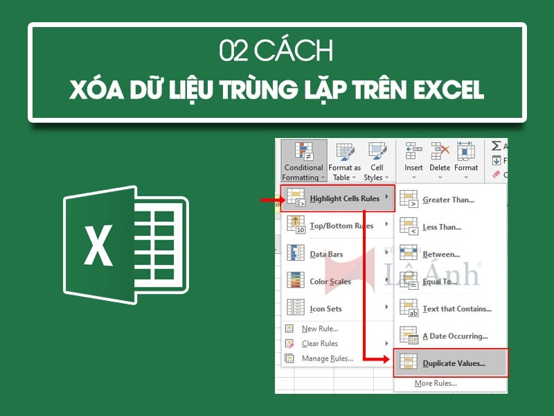 Cách xóa dữ liệu trên Excel