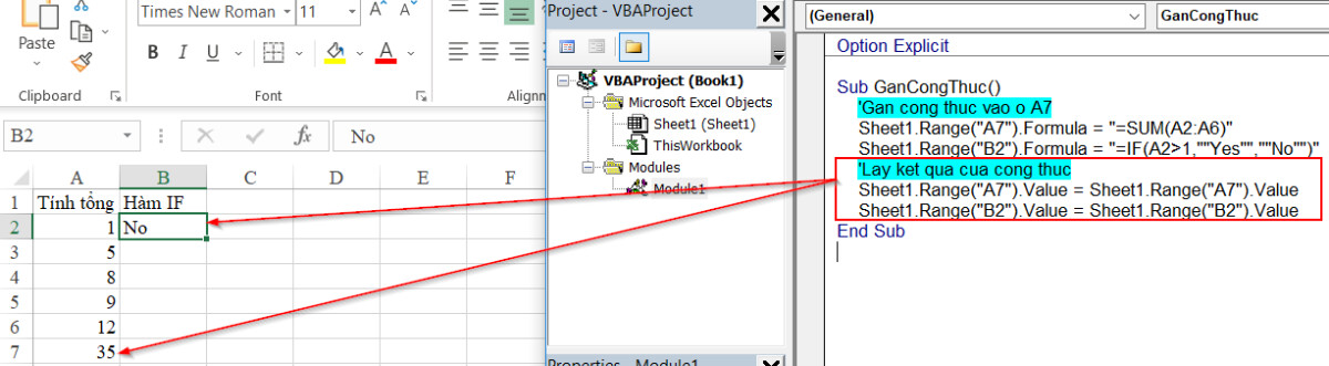 Tự động điền công thức trên Excel